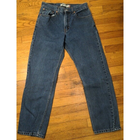 Levi’s 505 Men’s Jeans 32x32 Blue Denim Straight Leg Medium Wash Red Tab EUC - Picture 1 of 10